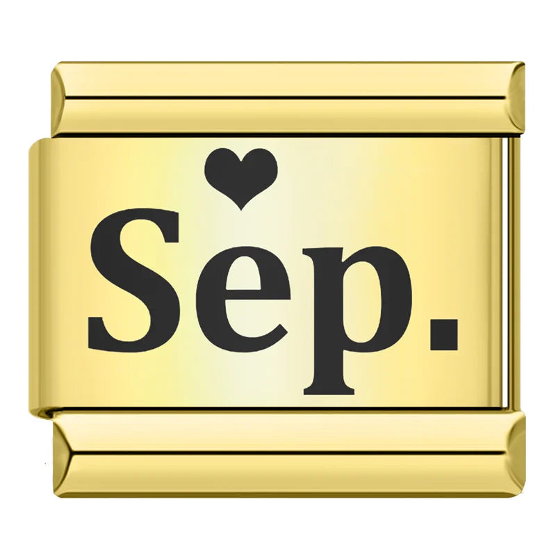 Monats-Charms (Januar–Dezember)