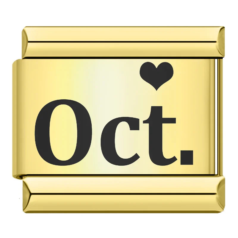 Monats-Charms (Januar–Dezember)