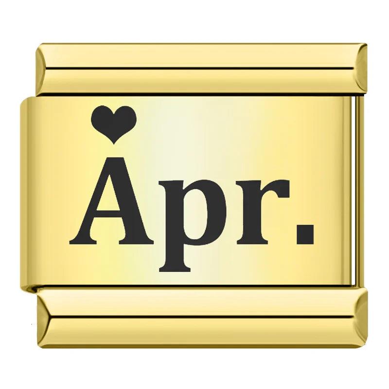 Monats-Charms (Januar–Dezember)