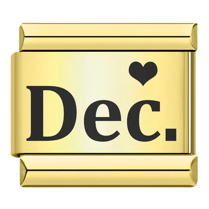 Monats-Charms (Januar–Dezember)