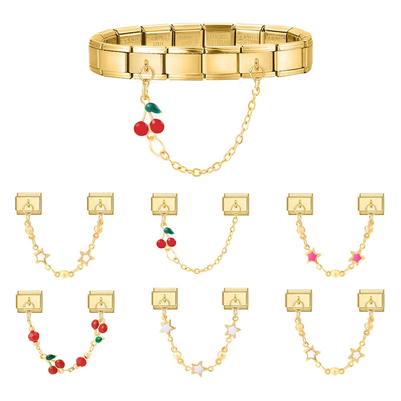 Charm-Kette mit Symbol-Anhänger