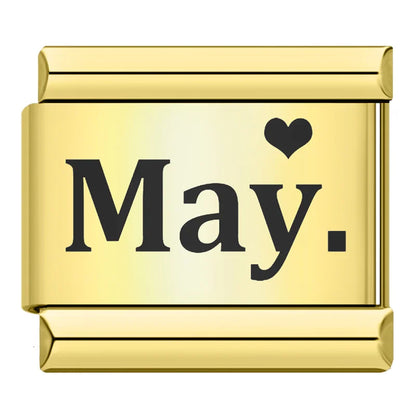 Monats-Charms (Januar–Dezember)