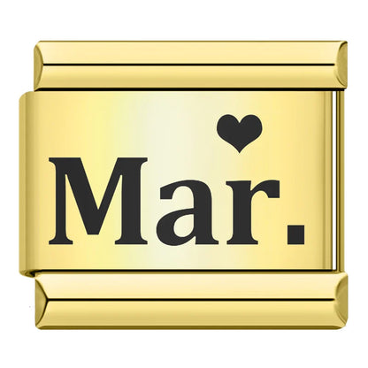 Monats-Charms (Januar–Dezember)